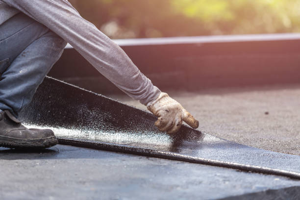 Professional Exterior Waterproofing technician working in Yeoman, IN